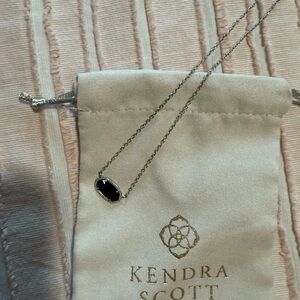 Kendra Scott Elisa Necklace with Black Pendant